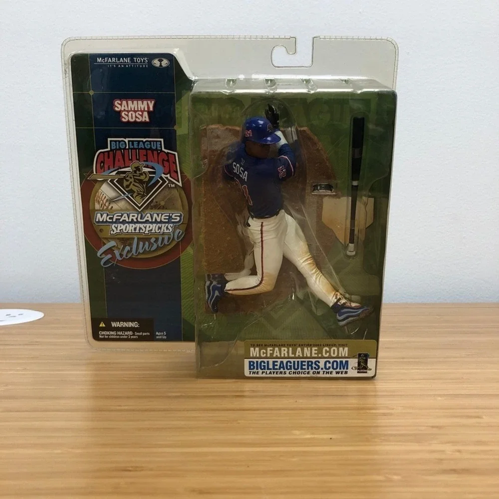 McFarlane Toys Sammy Sosa Action Figure Kids Fans Blue Big‎ League Challenge